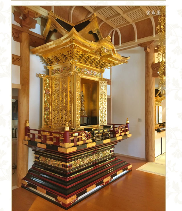 京仏壇宝来屋の心光寺様御内陣一式納入事例特集ページ